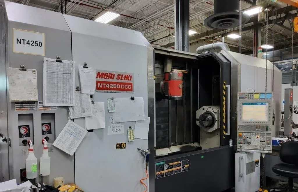 Mori Seiki #NT4250DCG/1500SZ, 9-Axis CNC Lathe, 29.5" X, 8.3" Y, 64.9" Z, 28.7" swing, 61.4" centers, 25.9"