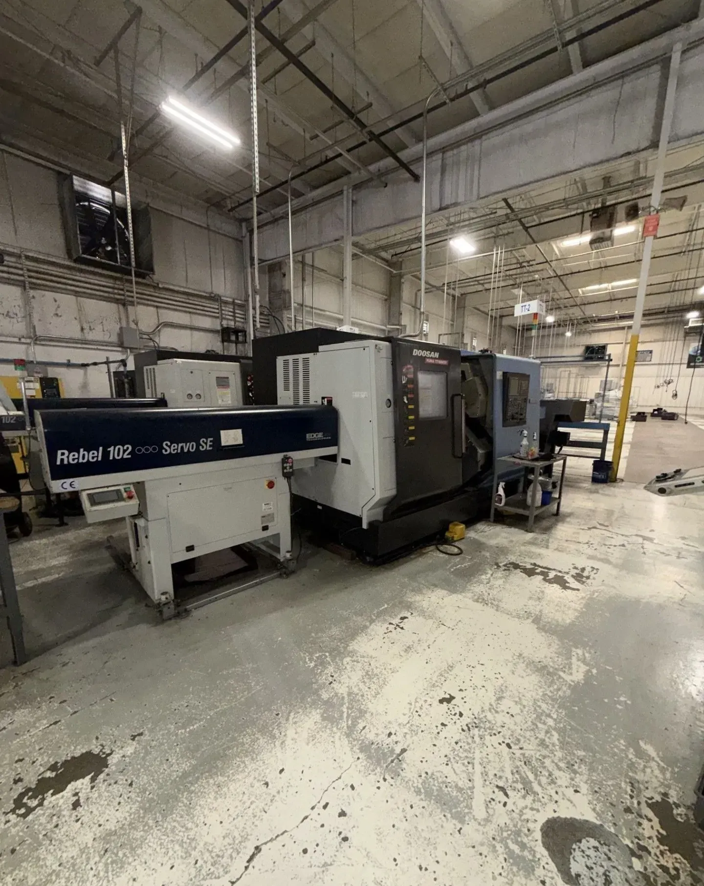 Daewoo Doosan #Puma-TT1800SY, 5-Axis CNC Lathe, 9" swing, 38.5" machining length, 9" turning diameter, 2.6"
