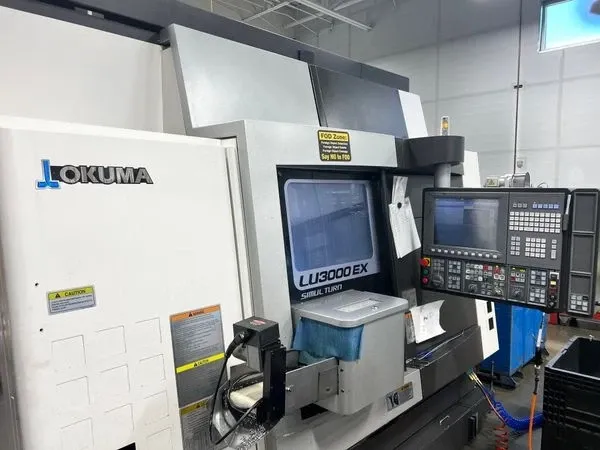 Okuma #LU-3000EX-MY, CNC Lathe, 10.24" X, 2" Y, 26.97" Z, 22.8" swing, 37.4" machining length, 13.39" turning