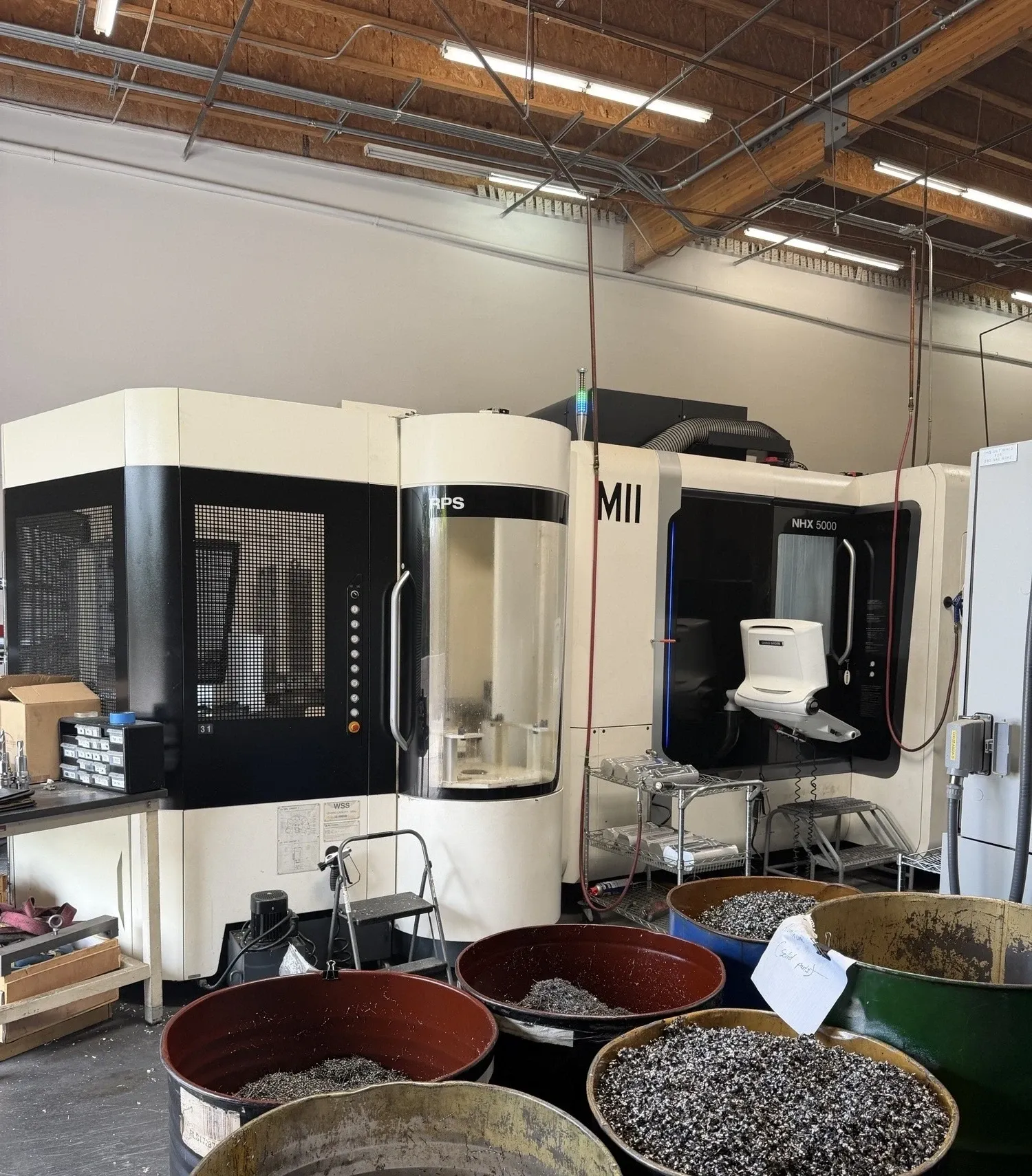 Mori Seiki #NHX5000, CNC Horizontal Machining Center, 28" X, 28" Y, 34" Z, 49.62 HP, 20,000 RPM, 240