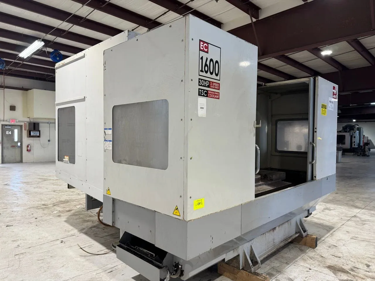 Haas #EC-1600-4X, CNC Horizontal Machining Center, 64" X, 40" Y, 32" Z, 64" x 36" table, 30 HP, 7500 RPM, CAT