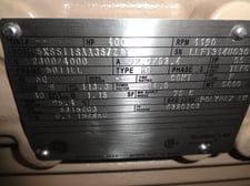 400 HP 1200 RPM General Electric, Frame 5011LL, TEFC, BB, new, 2300/4000 Volts (2 available)