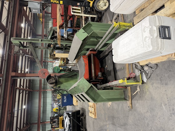 30" x .105" ASC/Bradbury #STR, coil feed line, 20,000 lb., .059"-.105", mandrel uncoiler, 5-roll servo