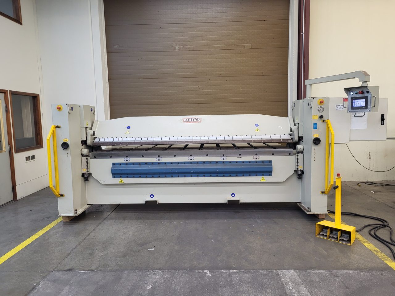 10 gauge x 10' Baileigh #BB-12010H-NC, hydraulic box & pan brake, NC Control, 135° max bend, 6" box depth