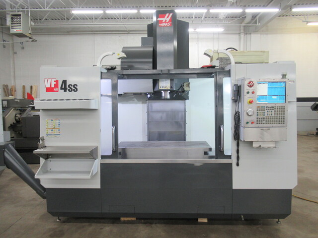 Haas #VF-4SS, CNC vertical machining center, 50" X, 20" Y, 25" Z, 12000 RPM, Cat 40, 30 HP, 24 automatic tool