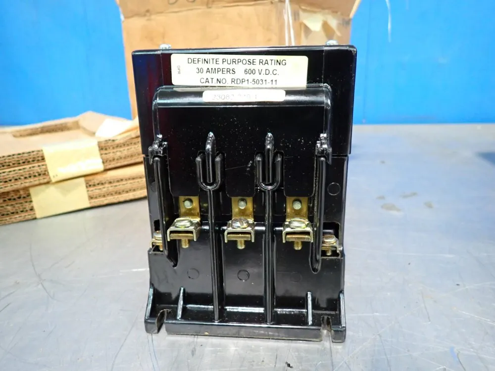 30 Amp, Joslyn Clark #RDP1-5031-11, Definite Purpose DC Contactor, 600 Volts, 2007