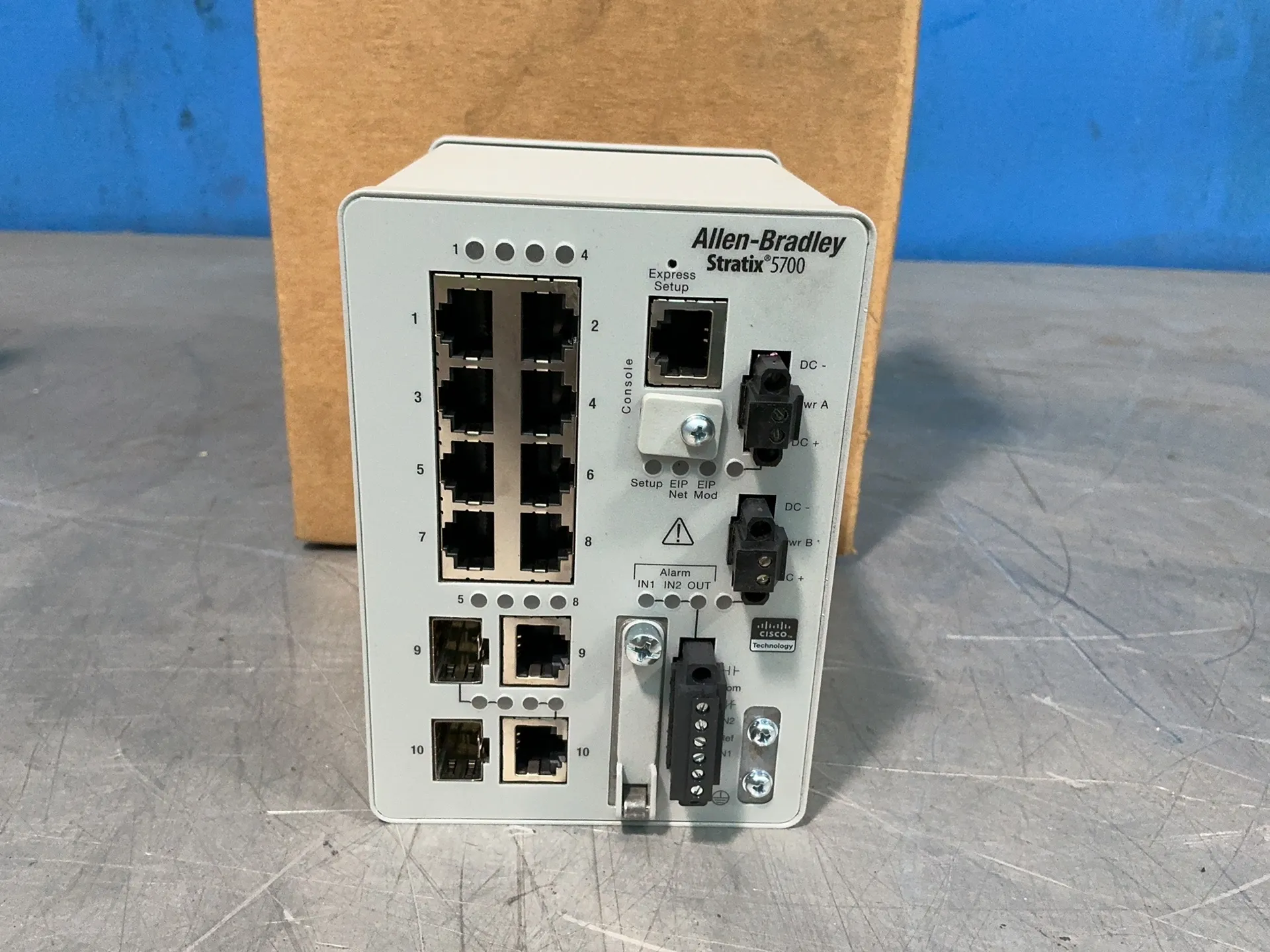 Allen-Bradley #1783-BMS10CL, Series A Ethernet Switch, 8 ports, 0.5-2.0 Amp, 12-48 VDC, 2019