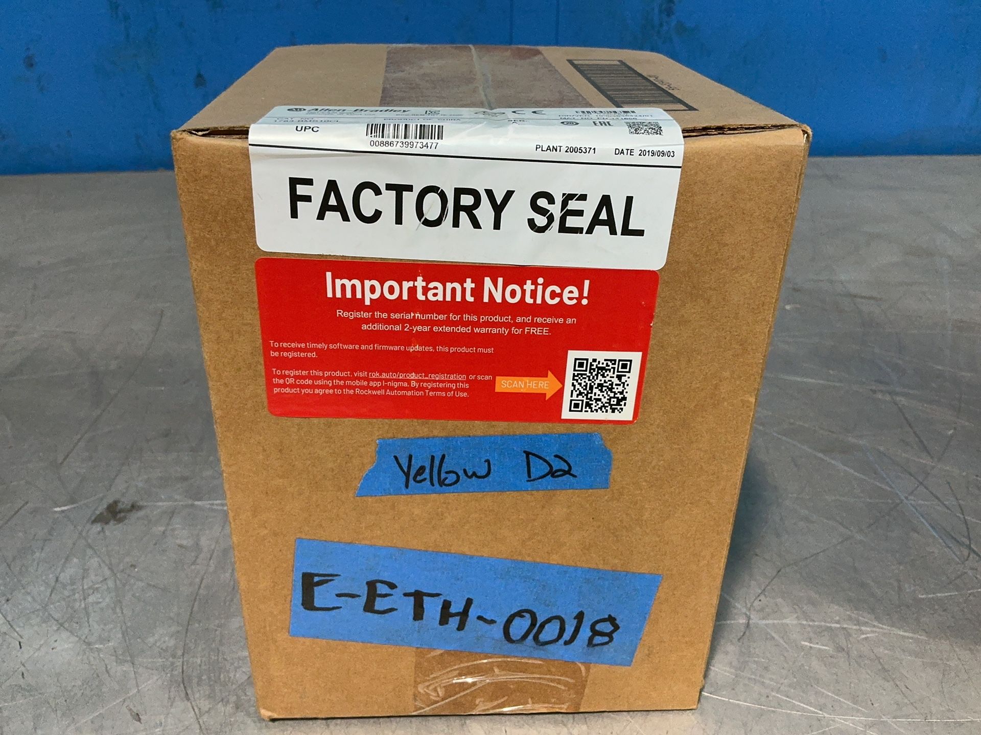 Allen-Bradley #1783-BMS10CL, Series A Ethernet Switch, 8 ports, 0.5-2.0 Amp, 12-48 VDC, new, 2019 (2