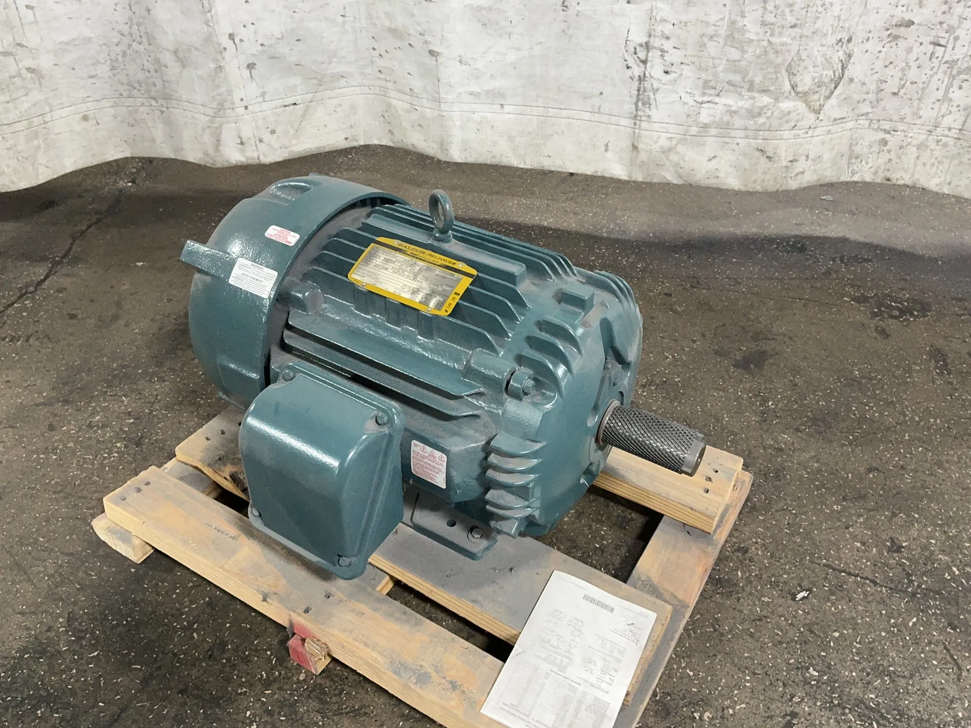 15 HP 1180 RPM Baldor #ECP4100T-5, Frame 284T, 3 phase, 60 Hz, 575 Volts