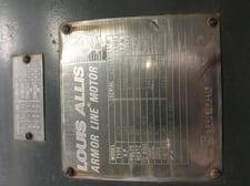 150 HP 1790 RPM Louis Allis, Frame 507U, TEFC, BB, 180 amp, electrically OK, 460 Volts