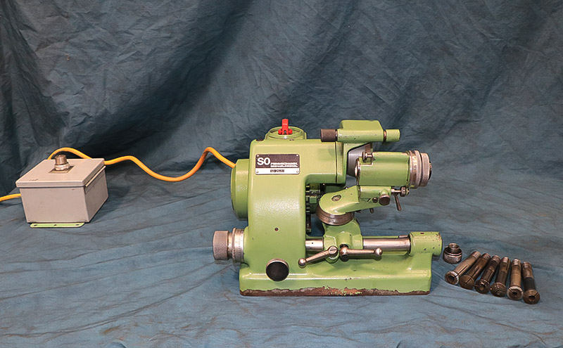 Deckel #SO, single lip tool & cutter grinder, bench model, 4500 RPM, 0.34 HP, #1 & #2 MT, (7) collets, 220