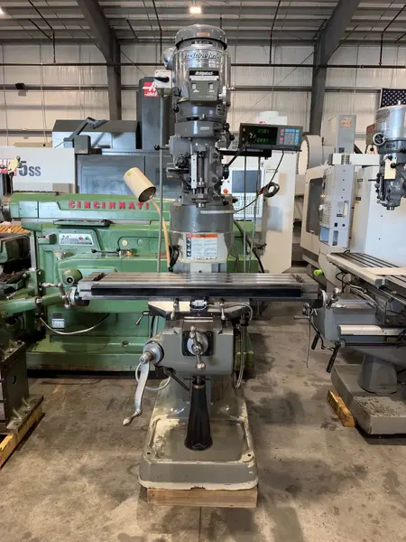 Bridgeport #Series-I, vertical mill, 9" x42" tbl., 2 HP, 26" X, 11.5" Y, 16" Z, 60-4200 RPM, R-8, Sony 2-Axis
