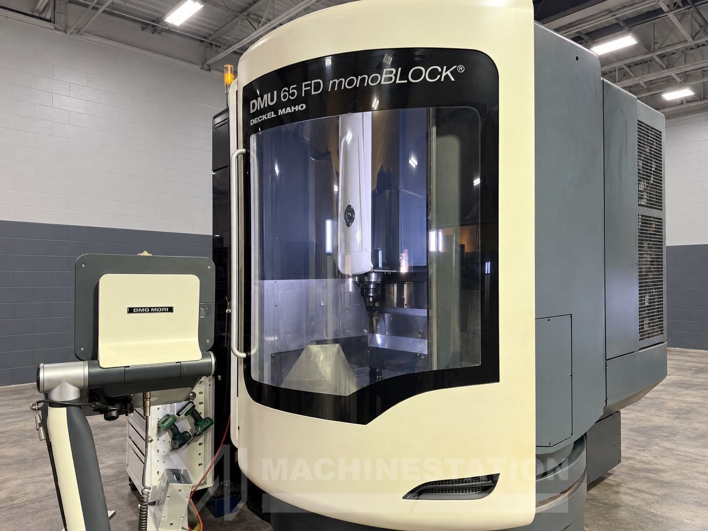 DMG Mori Seiki #DMU-65-FD-monoBLOCK, 5-axis CNC vertical machining center, 60 automatic tool changer, 28.9"