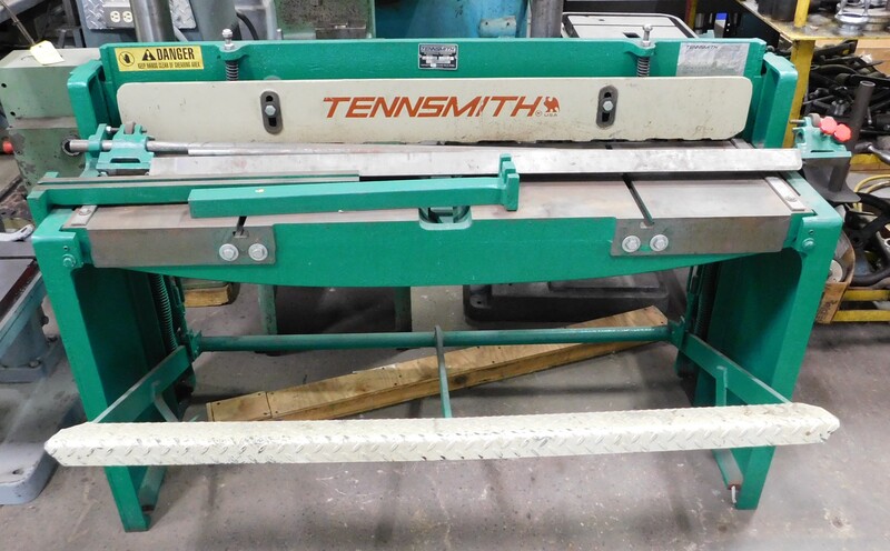 16 gauge x 4.3' Tennsmith #TS2, shear, 52" cutting length, 20 gauge stainless capacity, 30" back gauge, 37"