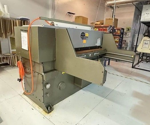 25 Ton, Associated Pacific #FH2050-25, 4-pillar full head die cutting clicker press, 3.9 stroke, 6" DL