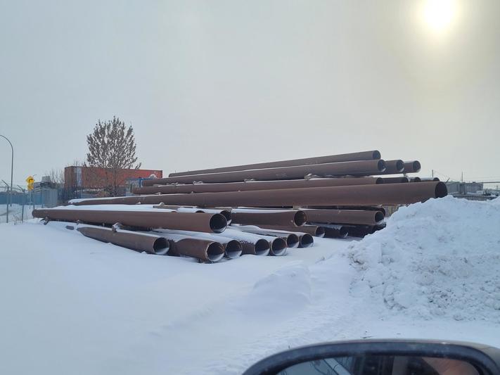 16" x 0.374" WT bare line pipe, grade 448 CAT 2, Stainless Steel, TRLS, 5,249' total, 163 net tons, MTRs, NEW