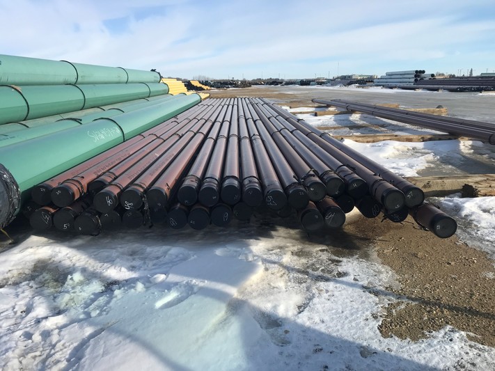 12.8" FBE and ARO/FBE coated line pipe, 0.252", 0.280" & 0.331" WT, grade 414 CAT 2, Stainless Steel, TRLS