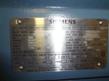 300 HP 1800 RPM Siemens, Frame 449T, TEFC, BB, new, 2300/4000 Volts