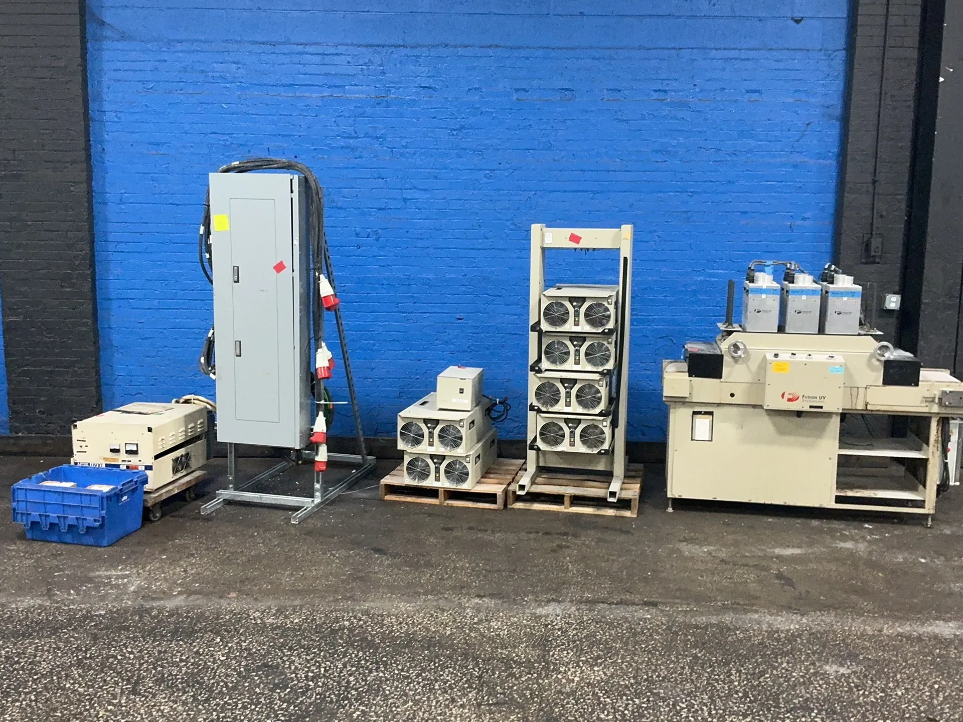 Fusion UV Systems, curing unit, 14" capacity, variable power supply, UV processor, 8 KVA, 18 A, 1 phase