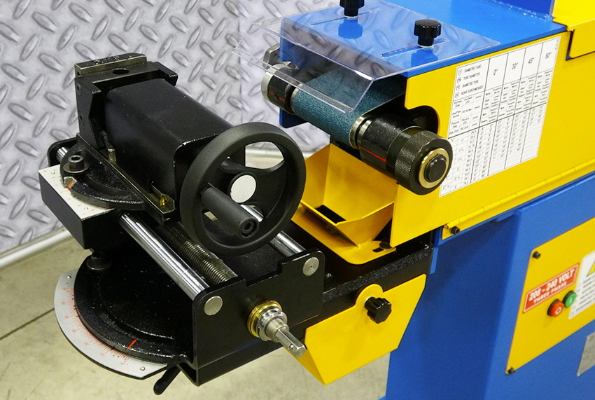 3" Ercolina #EN100, pipe & tube notcher grinder, variable angle grinding, 220-440 V., 3-phase, new