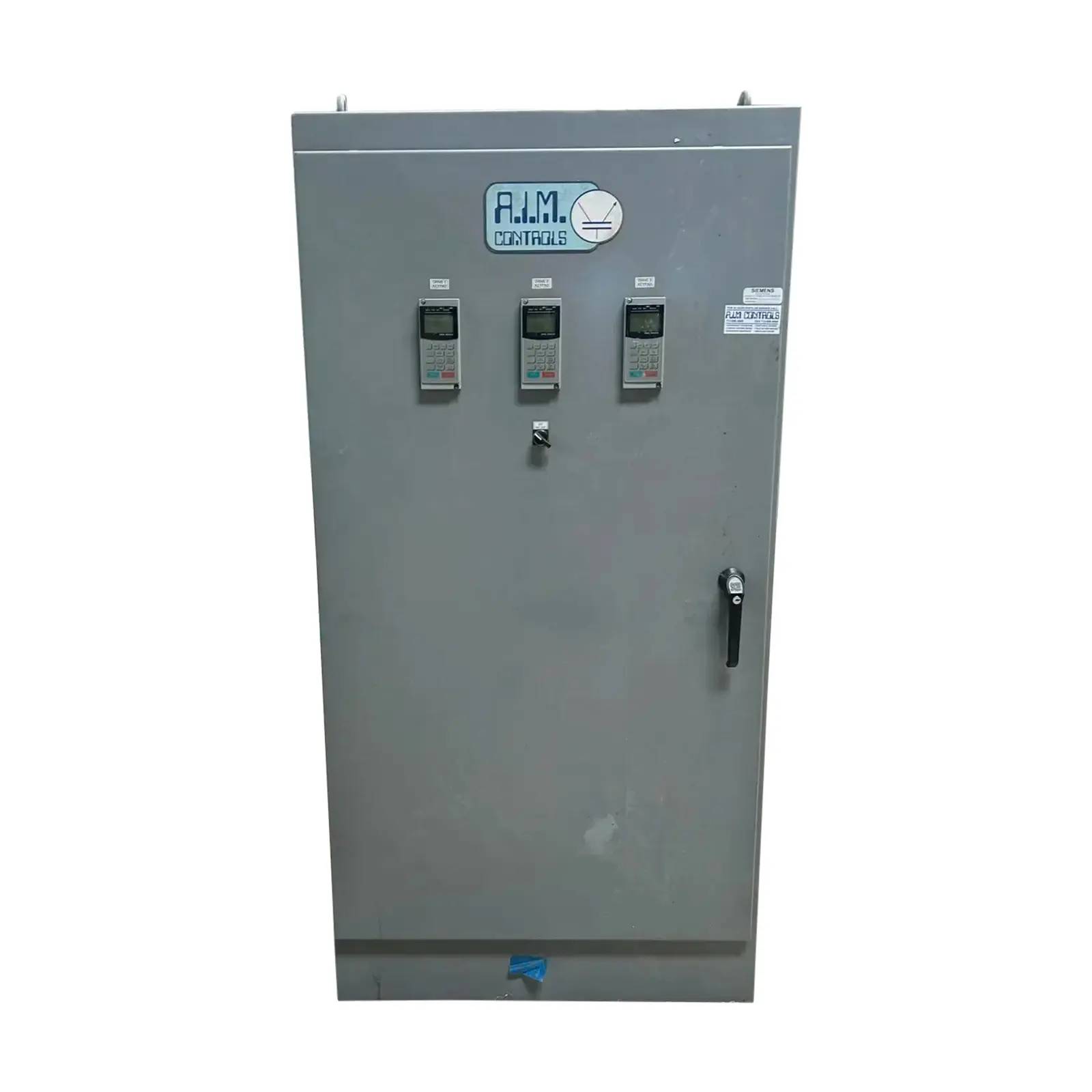 A.I.M Controls, VFD control center, (3) EI-Super #N-015H 15 HP flux vector Allis-Chalmers inverters, 440