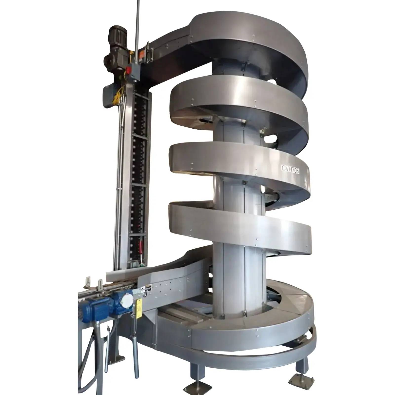 Ryson #1200-300-D1-3-3/4, vertical spiral conveyor, 5' 3" outside dimension, 3' 11" centerline diameter, 12"