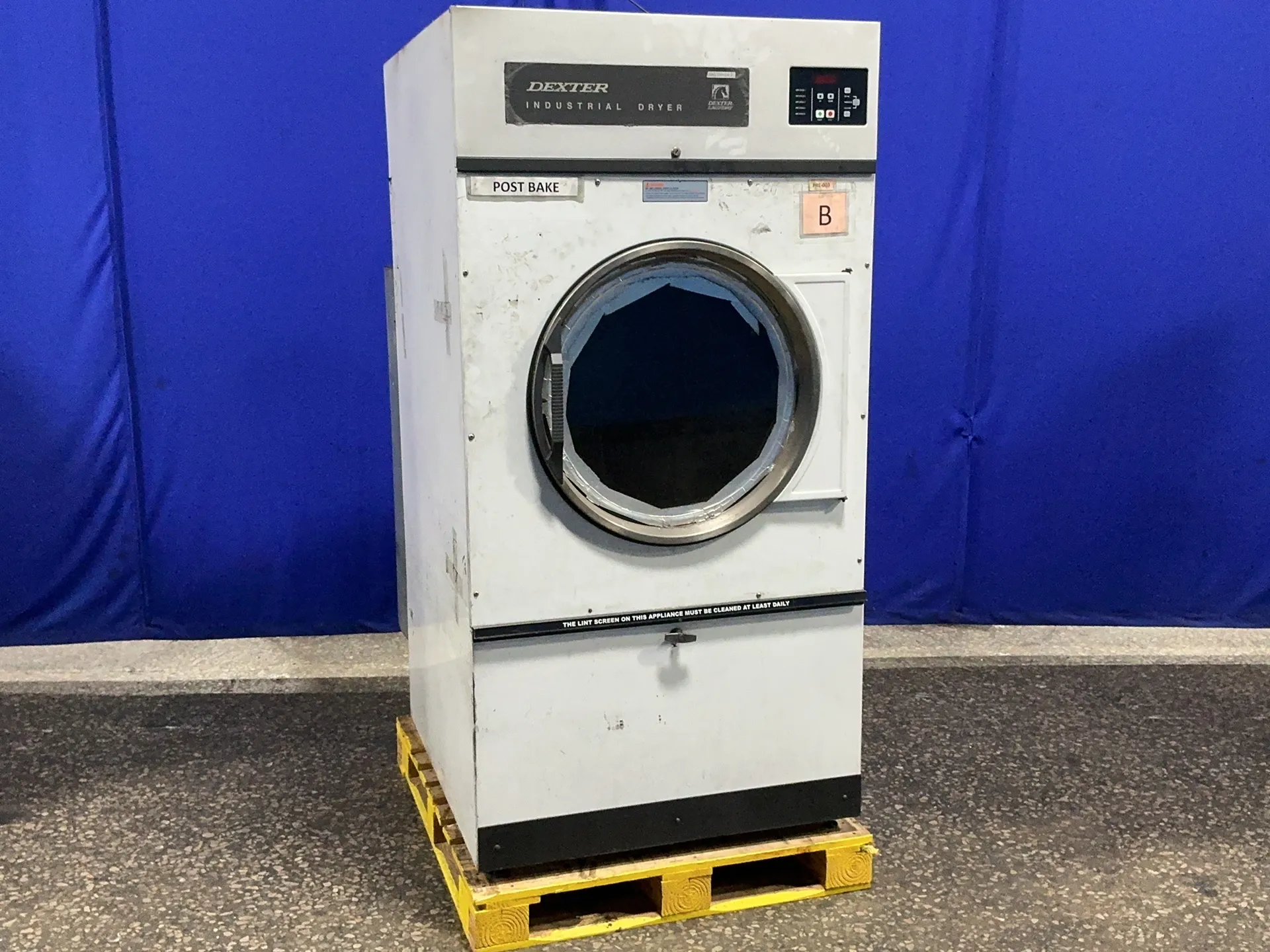 Dexter #DCWD80HCZ-15, drum dryer, 26" x 38" drum, 120/208-240 V., 1 phase (2 available)