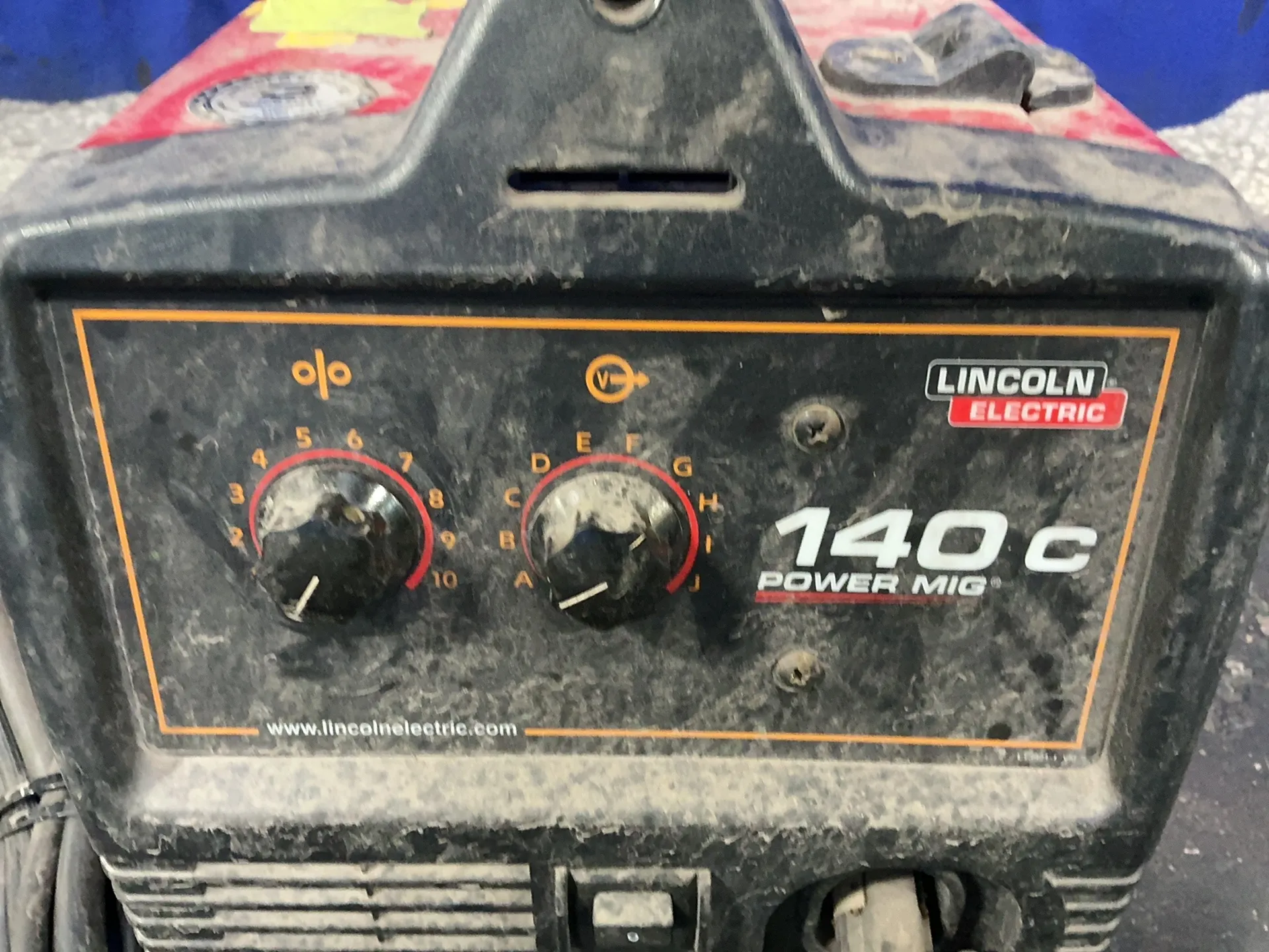 Lincoln Electric #POWER-MIG-140C, welder, 90-140 Amps, welding gun attachment, 120 V., 1 phase (2 available)