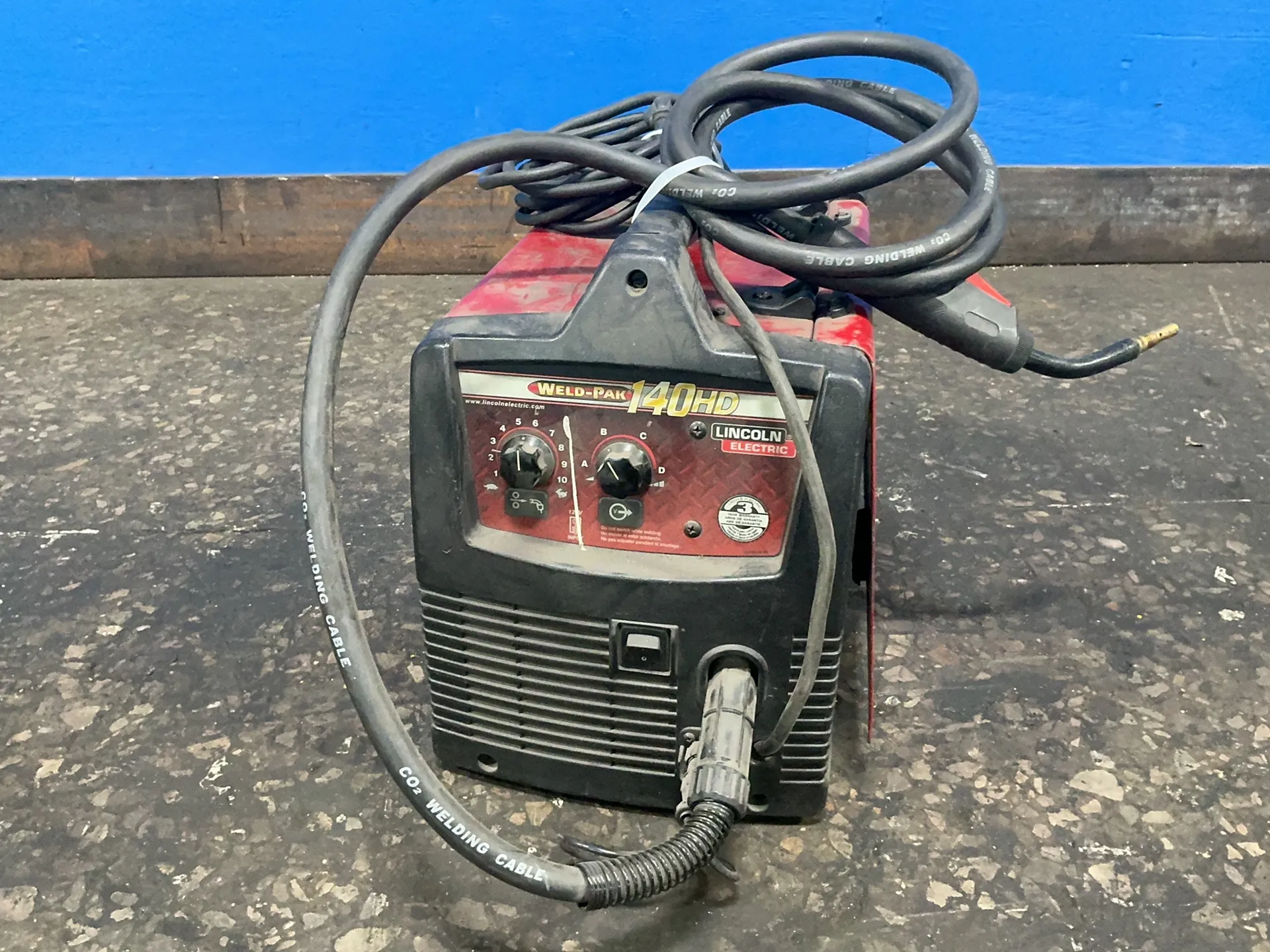 Lincoln Electric #WELD-PAK-140-HD, welder, 30-140 Amps, 120 V., 1 phase