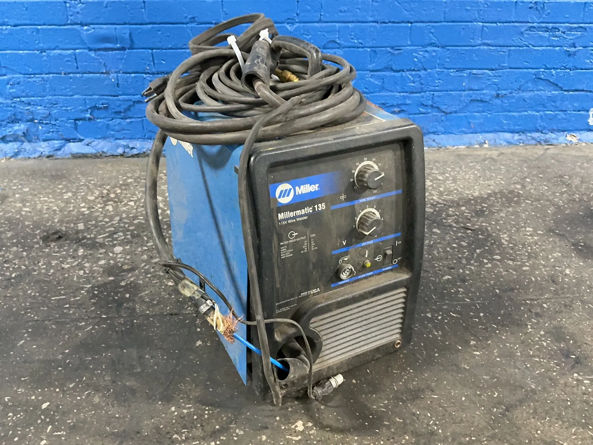 Miller #MILLERMATIC-135, wire welder, 90 Amps, 2.5 KW, 115 V., 1 phase