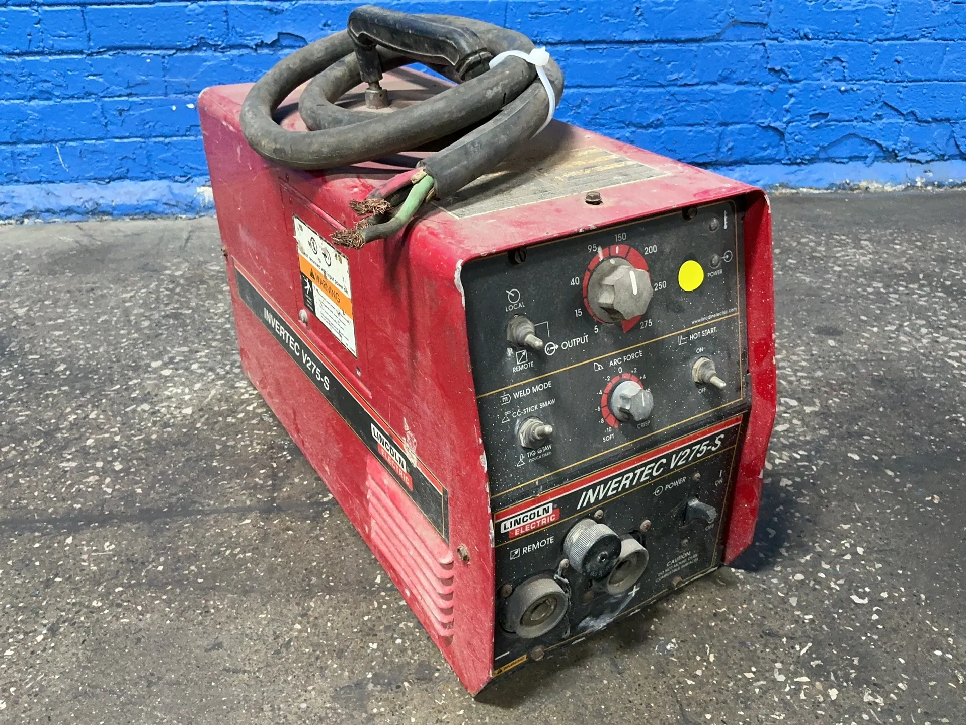 Lincoln Electric #INVERTEC-V275-S, welder, 275 Amps, Multi-Voltage, 1/3 phase