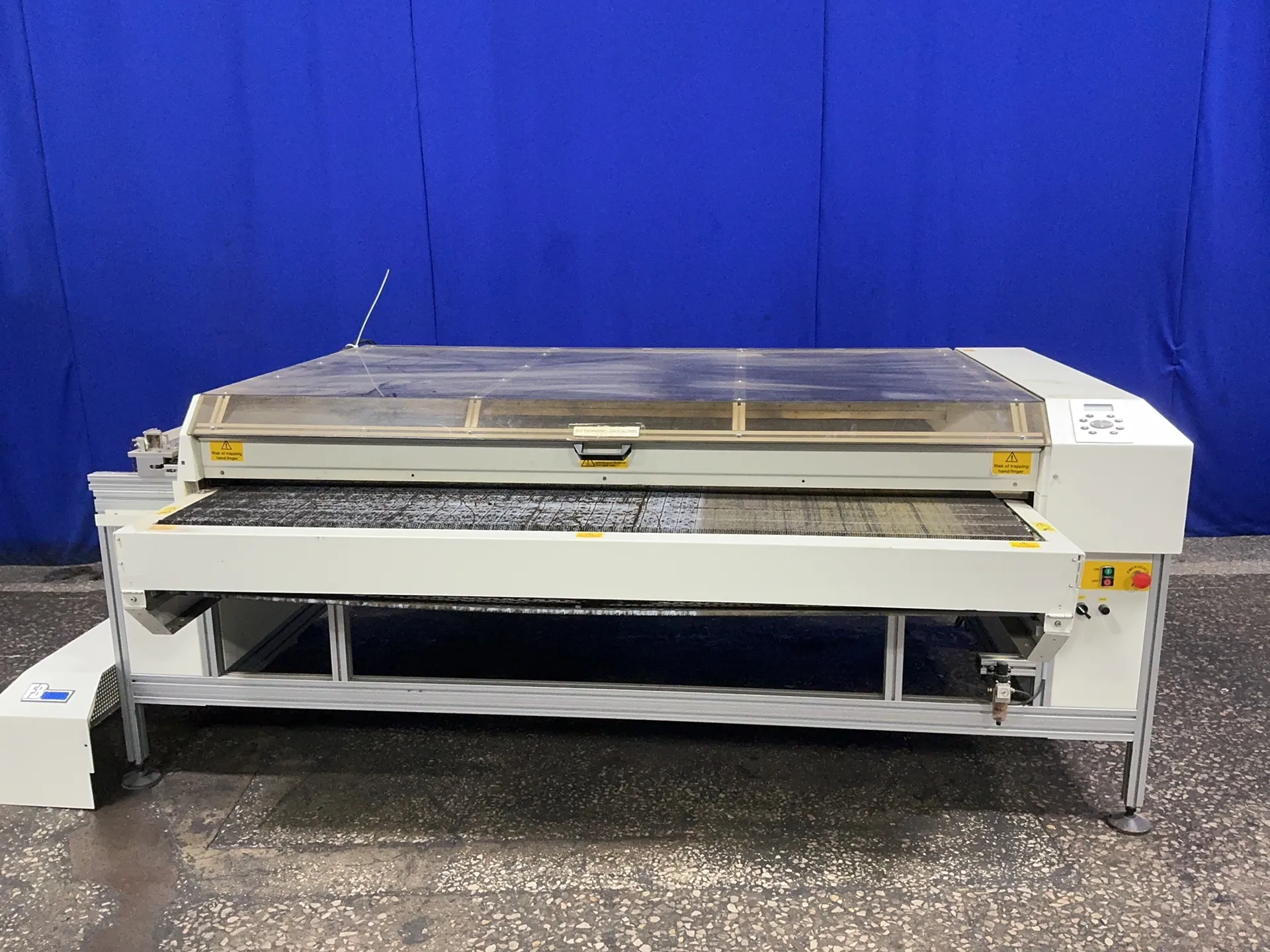 Cadcam Technology #FB-1800-CONVEYOR, conveyor laser cutter, 65" x 75" conveyor belt, 230 V., 2014, AS IS
