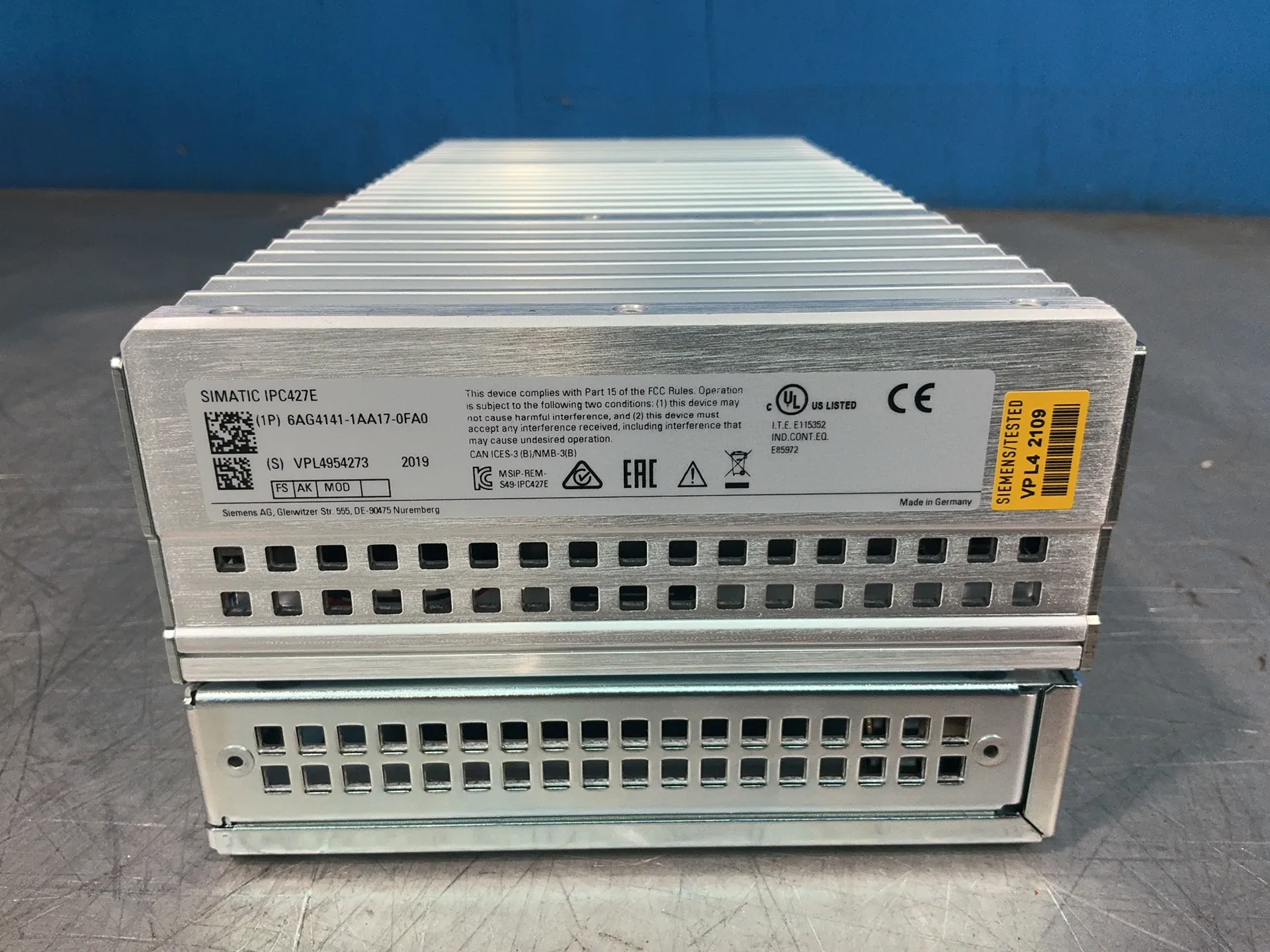 Siemens #6AG4141-1AA17-0FA0, Simatic IPC427E, new, 2019
