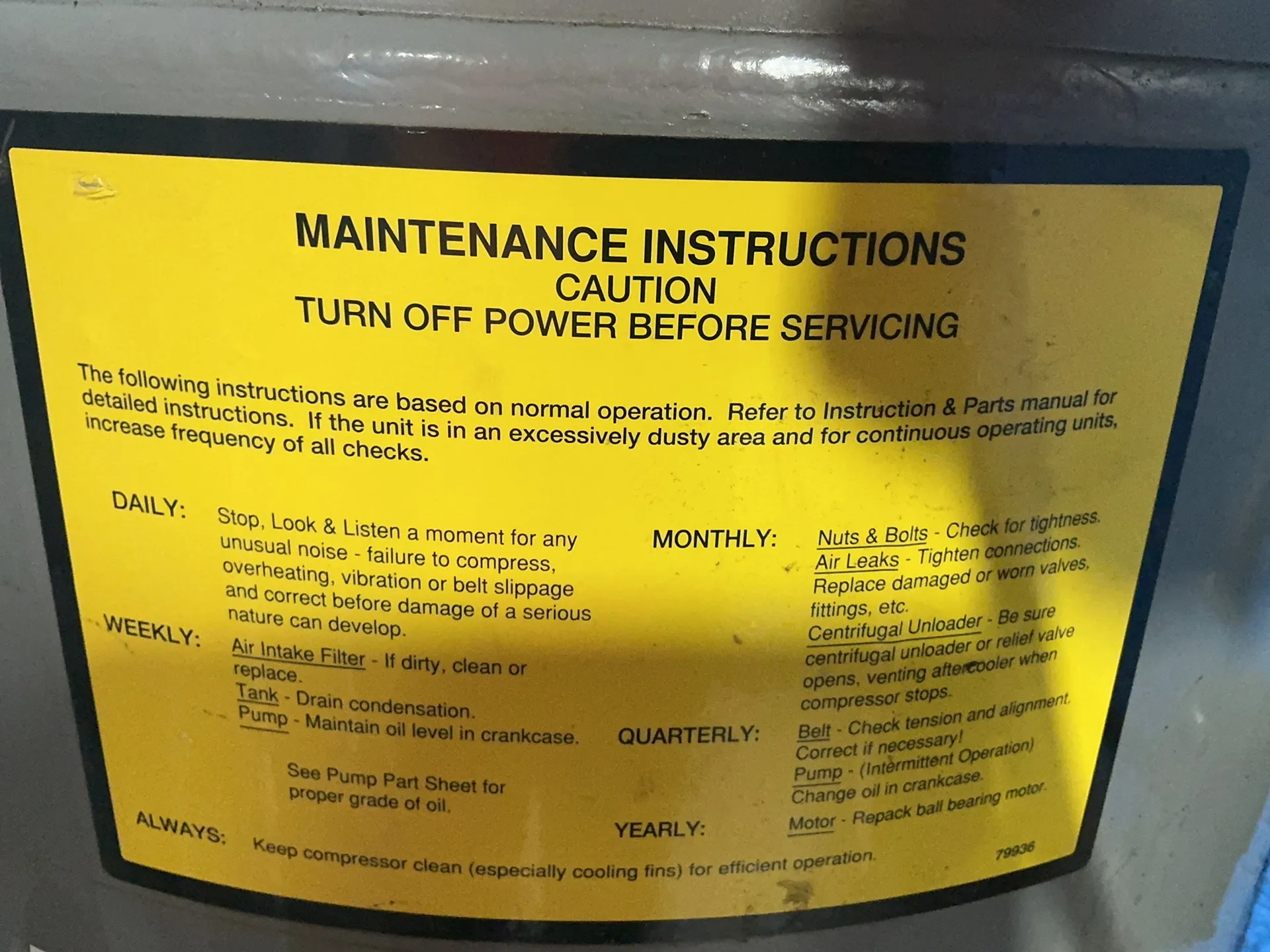 5 HP Comp-Air #CAS75, air compressor, tank mounted, 80 gallon, top-mounted pump, 208-230/460 V., 3 phase, AS