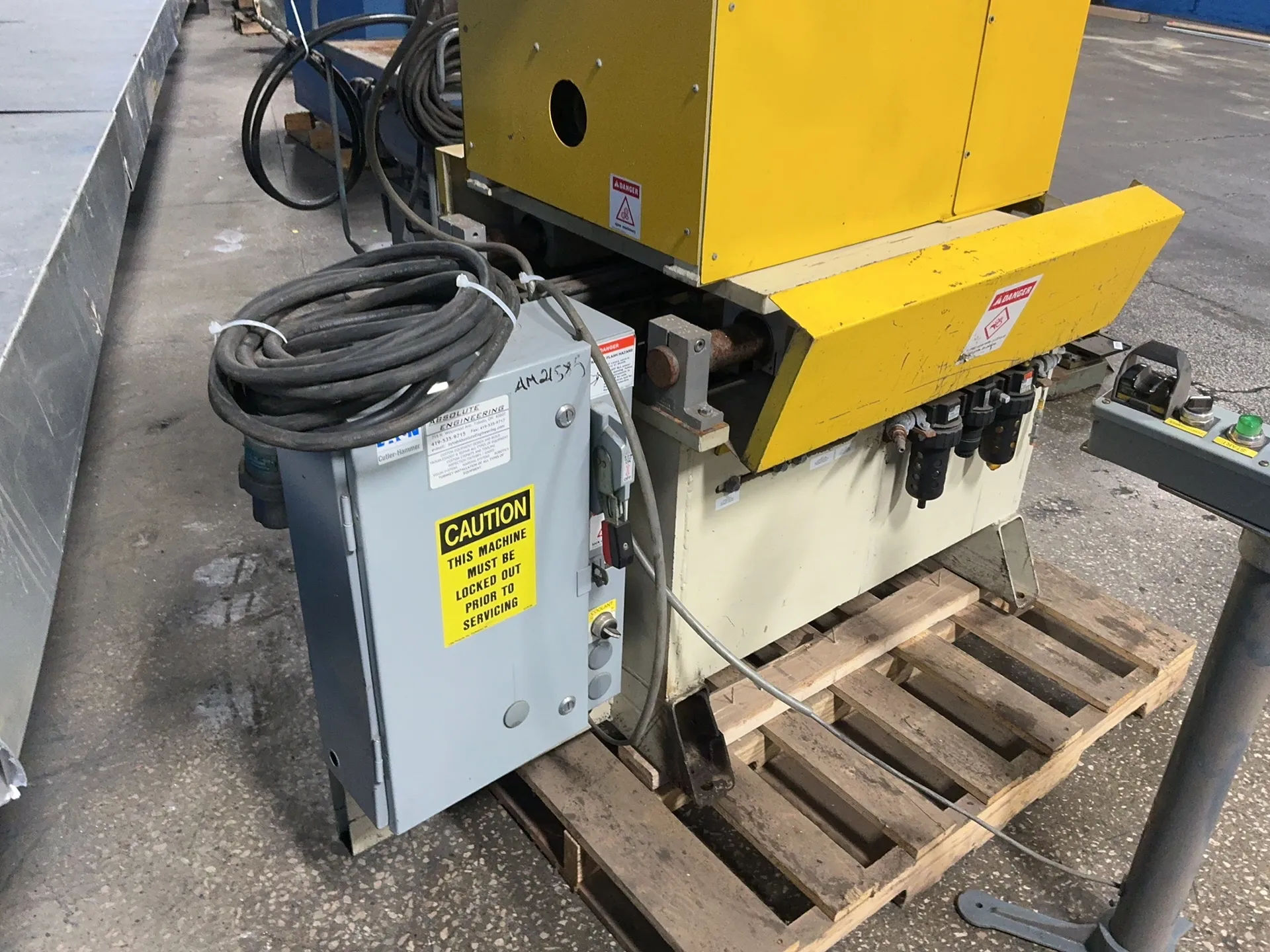 Absolute Engineering, Granulator, 3 HP, 1725 RPM, 230/460 V.