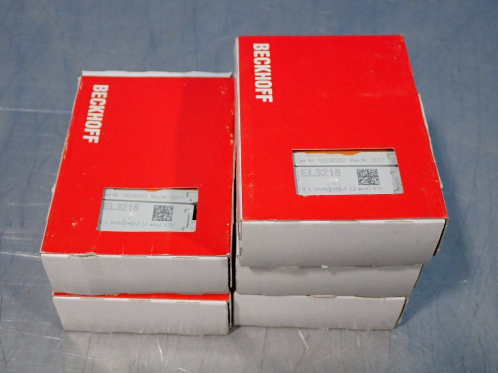 Beckhoff #EL3218, 8x Analog Inputs, LOT of 5