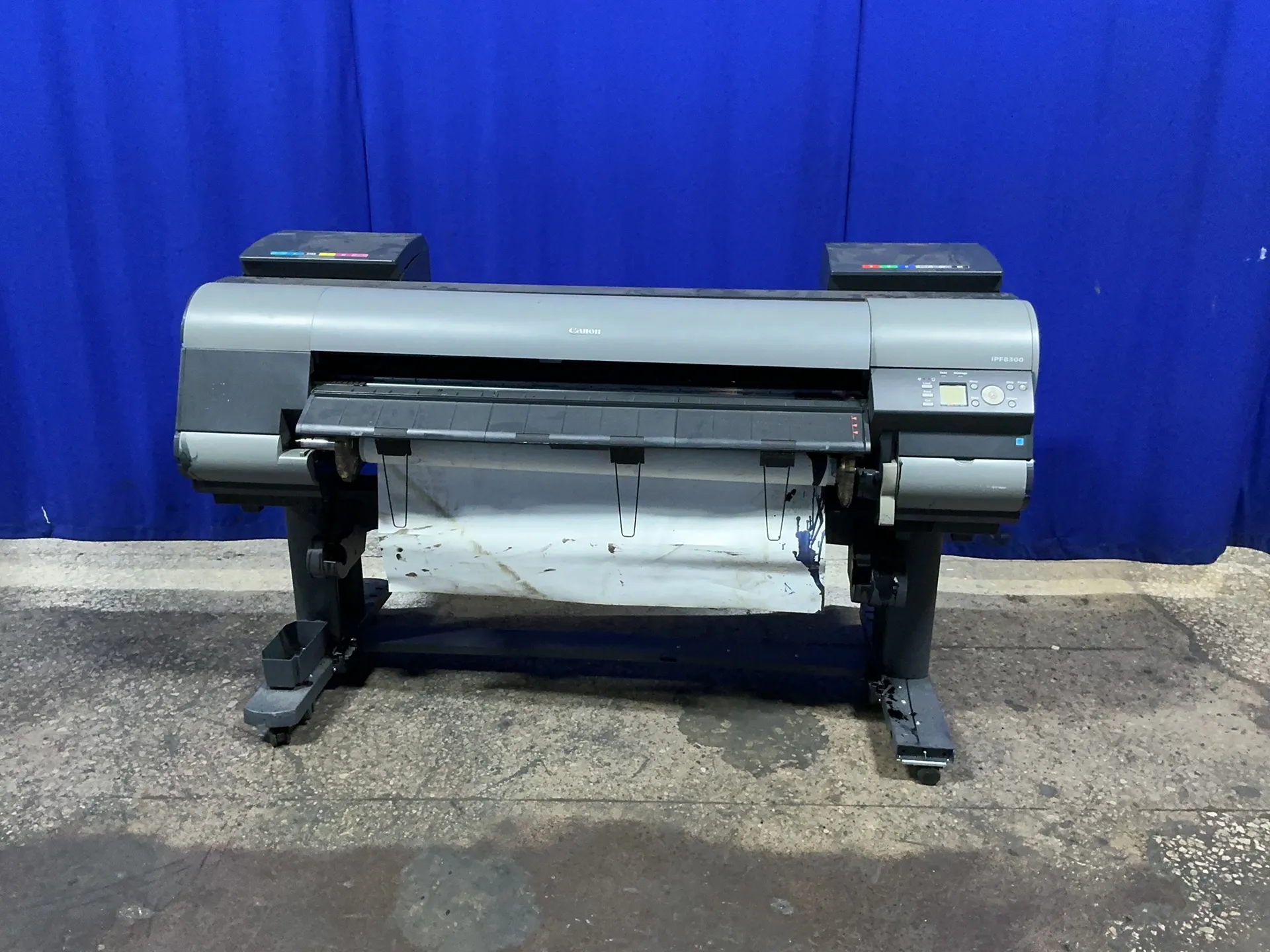 Cannon #IPF8300, large format printer, 48", 12 color, digital display, 100-240 V.