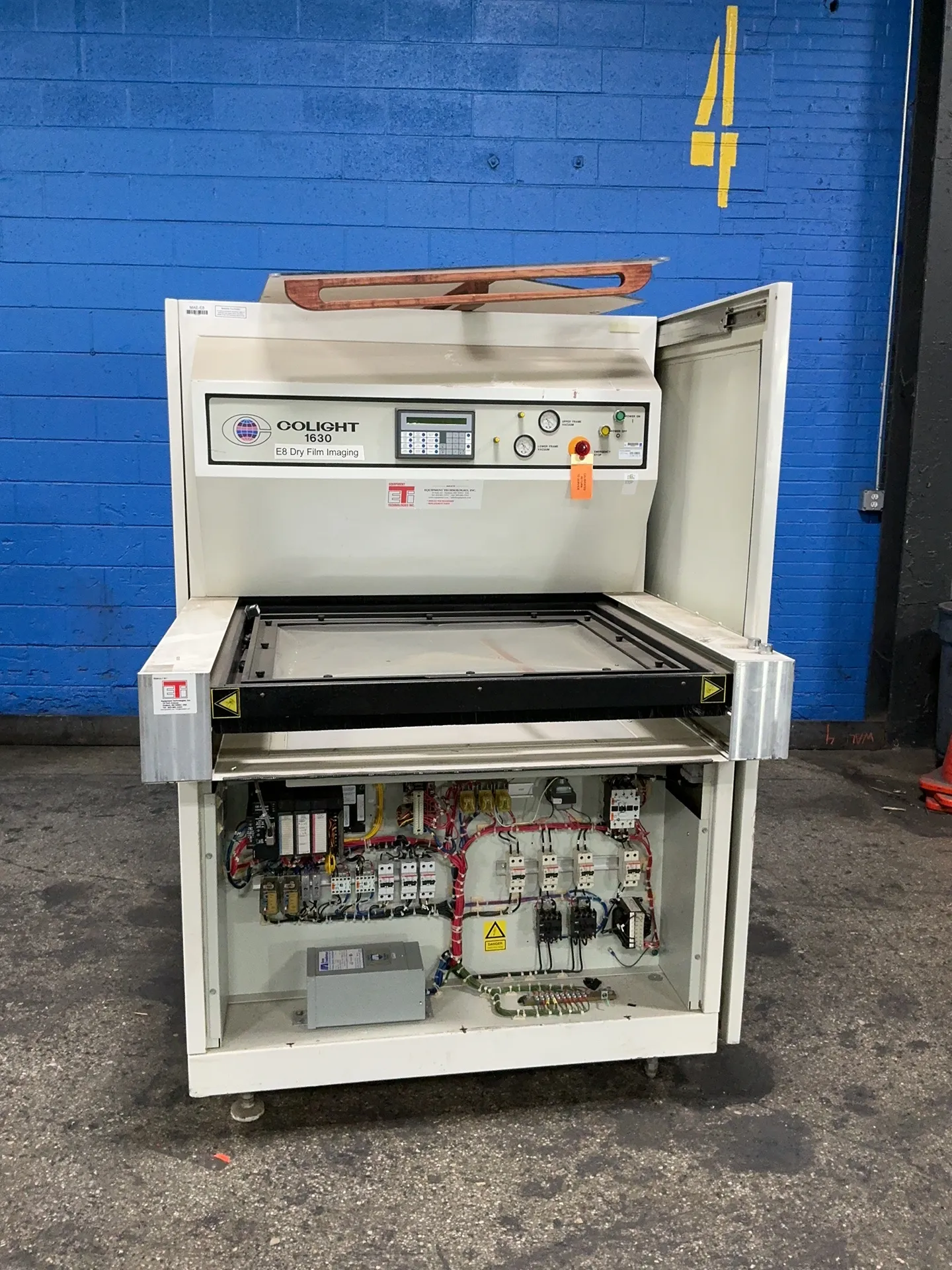 Colight #1630, dry film imaging exposure system, 26" x 31", digital display, 1.5 KVA, 120/240 V.