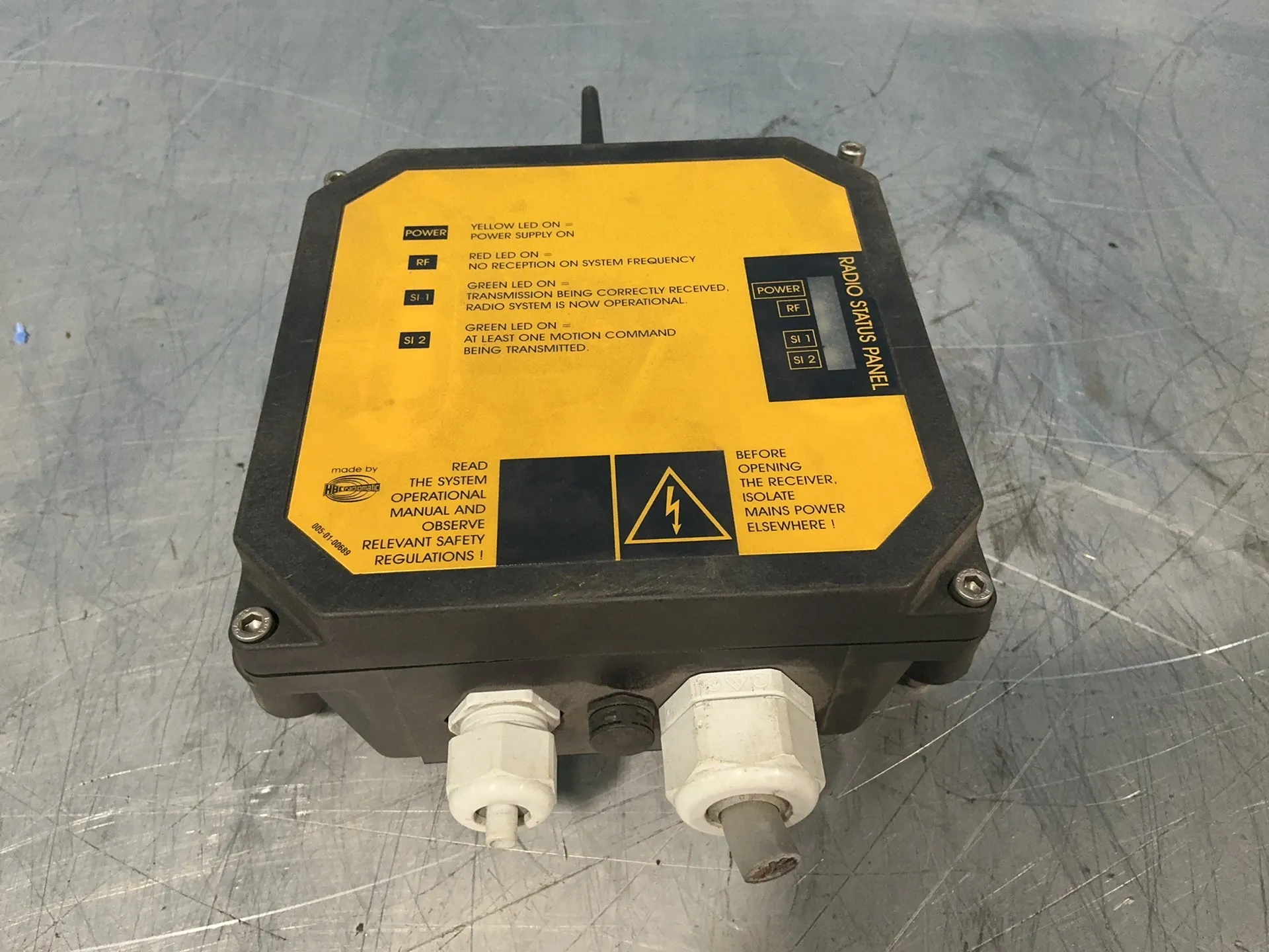HBC Radiomatic #TC241, radio receiver/remote control unit, 42-240 V., 2016
