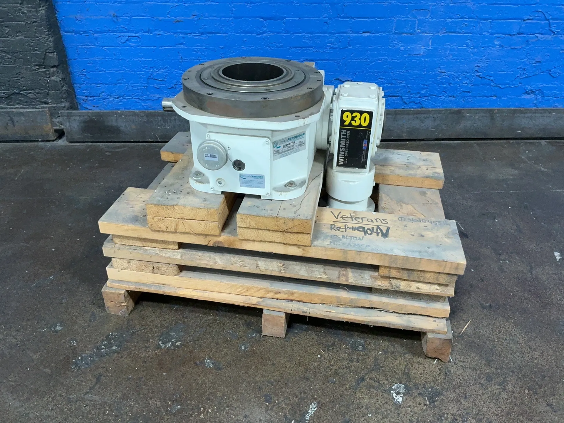 Ferguson #PN500, Intermittor Indexer Drive, right hand cam, w/ Ferguson 930CDSN 20:1 gear reducer, 1750 RPM