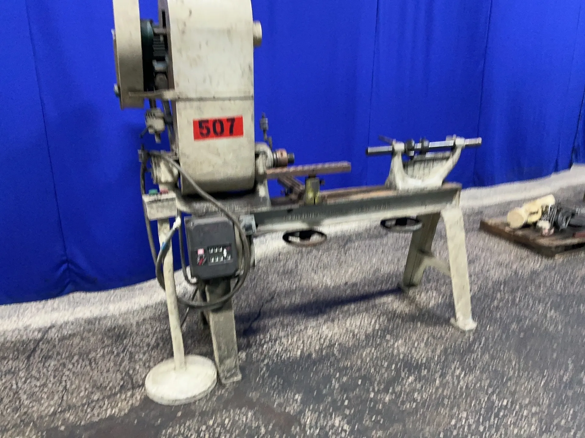 P. Pryibl, polishing lathe, 17" x 6", tool post