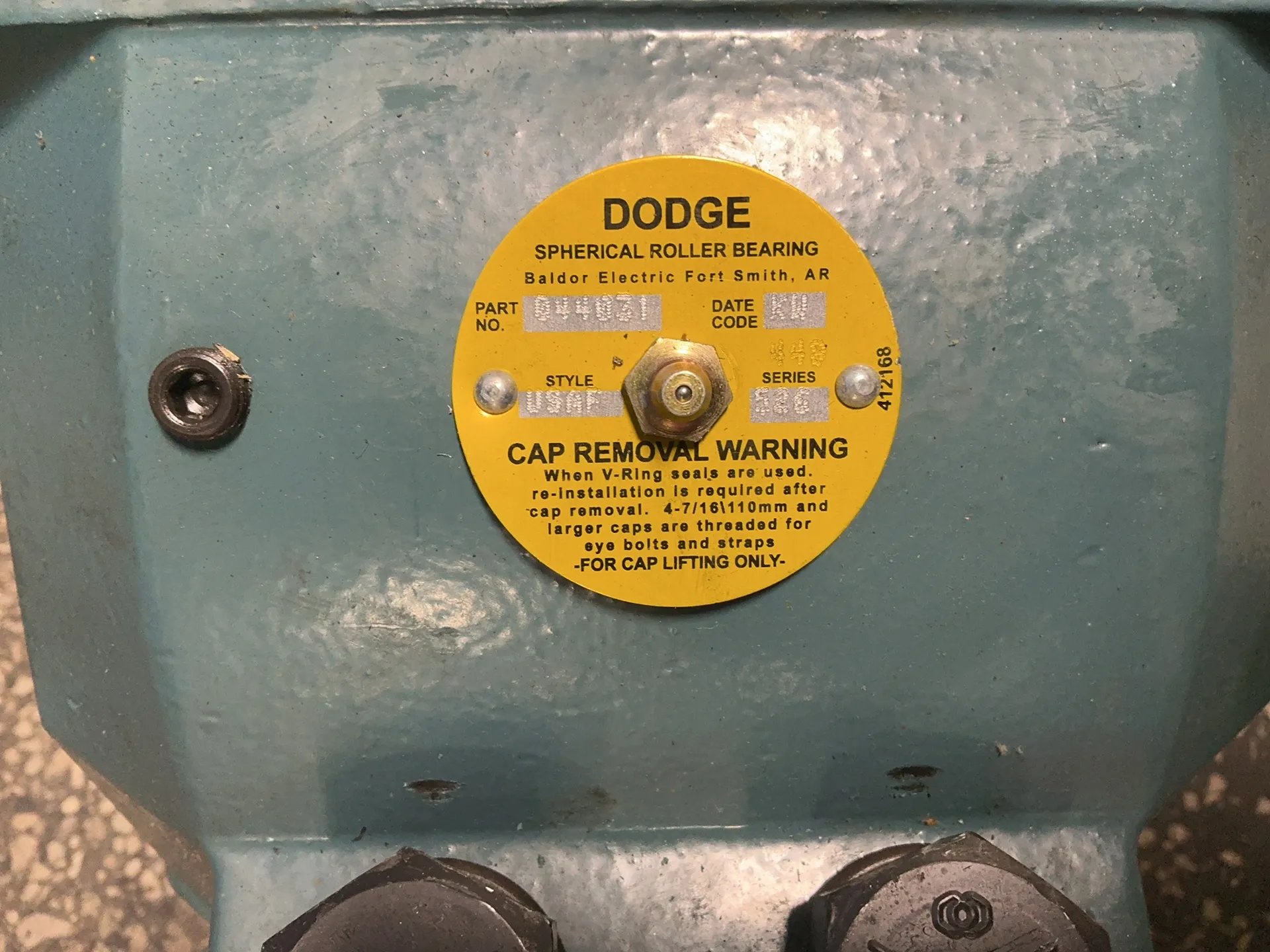 Dodge #044031, 526 series spherical roller bearing, 5.5" dia