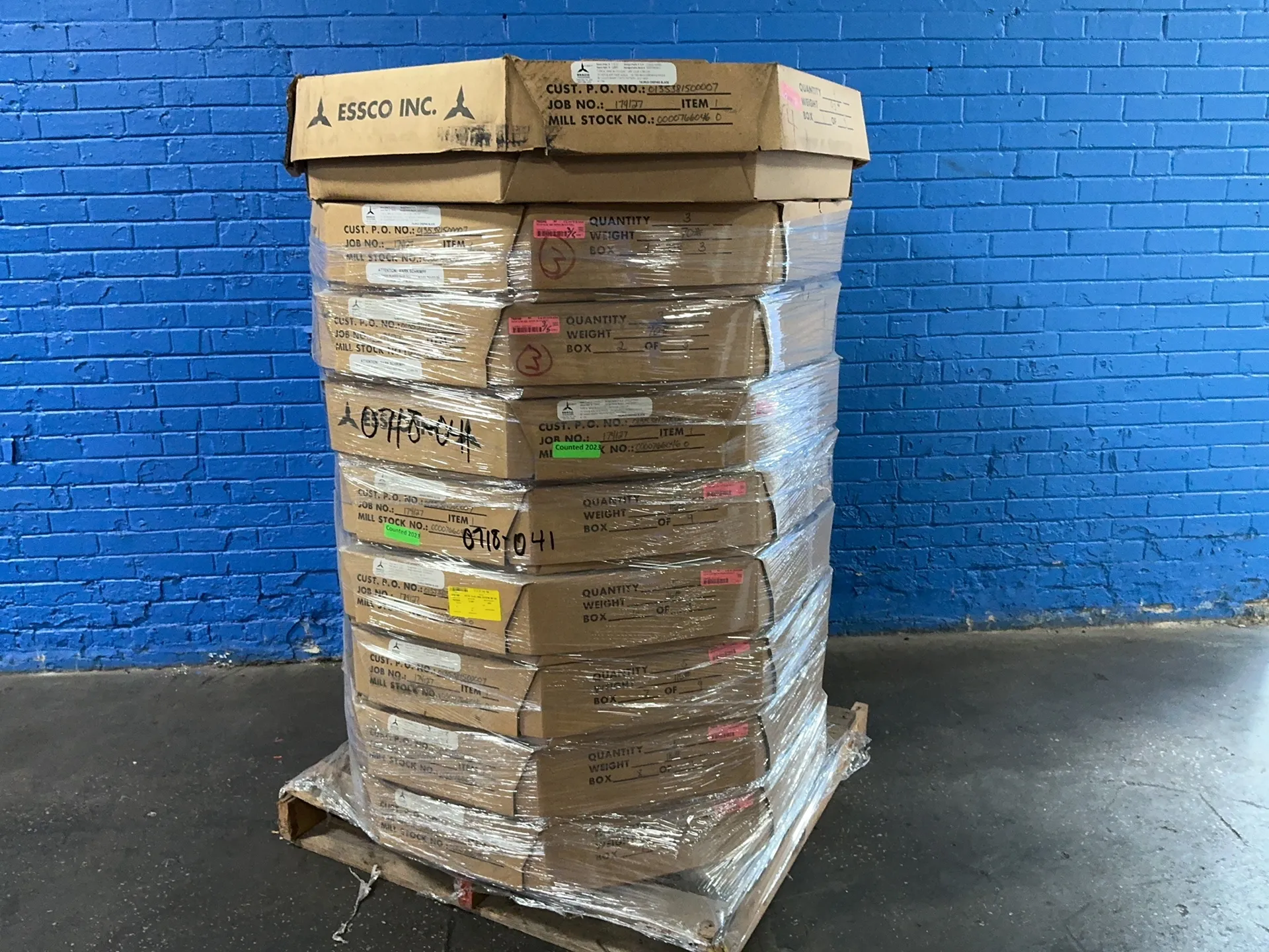 Essco, precision ground doctor blades, LOT of 9