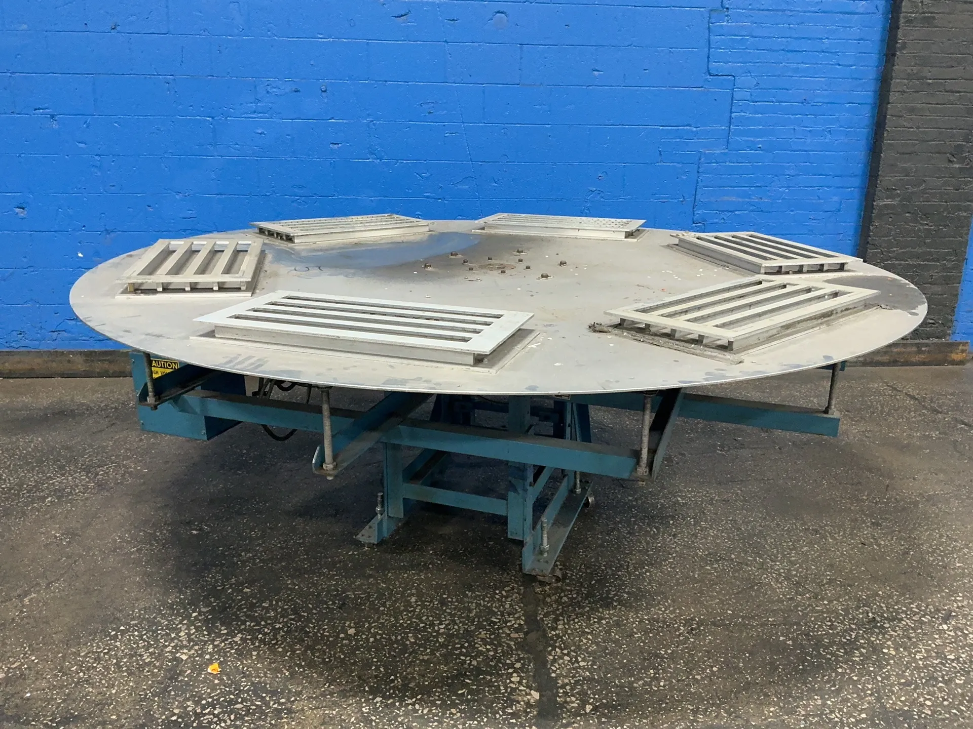 96" Camco #902RDM6H32-270, rotary table, 1 HP, 1750 RPM, foot pedal