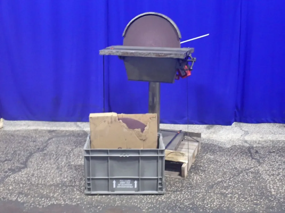 20" Disc Sander, 28" x 11" table, 2 HP, 1730 RPM, 208-230/460 V.