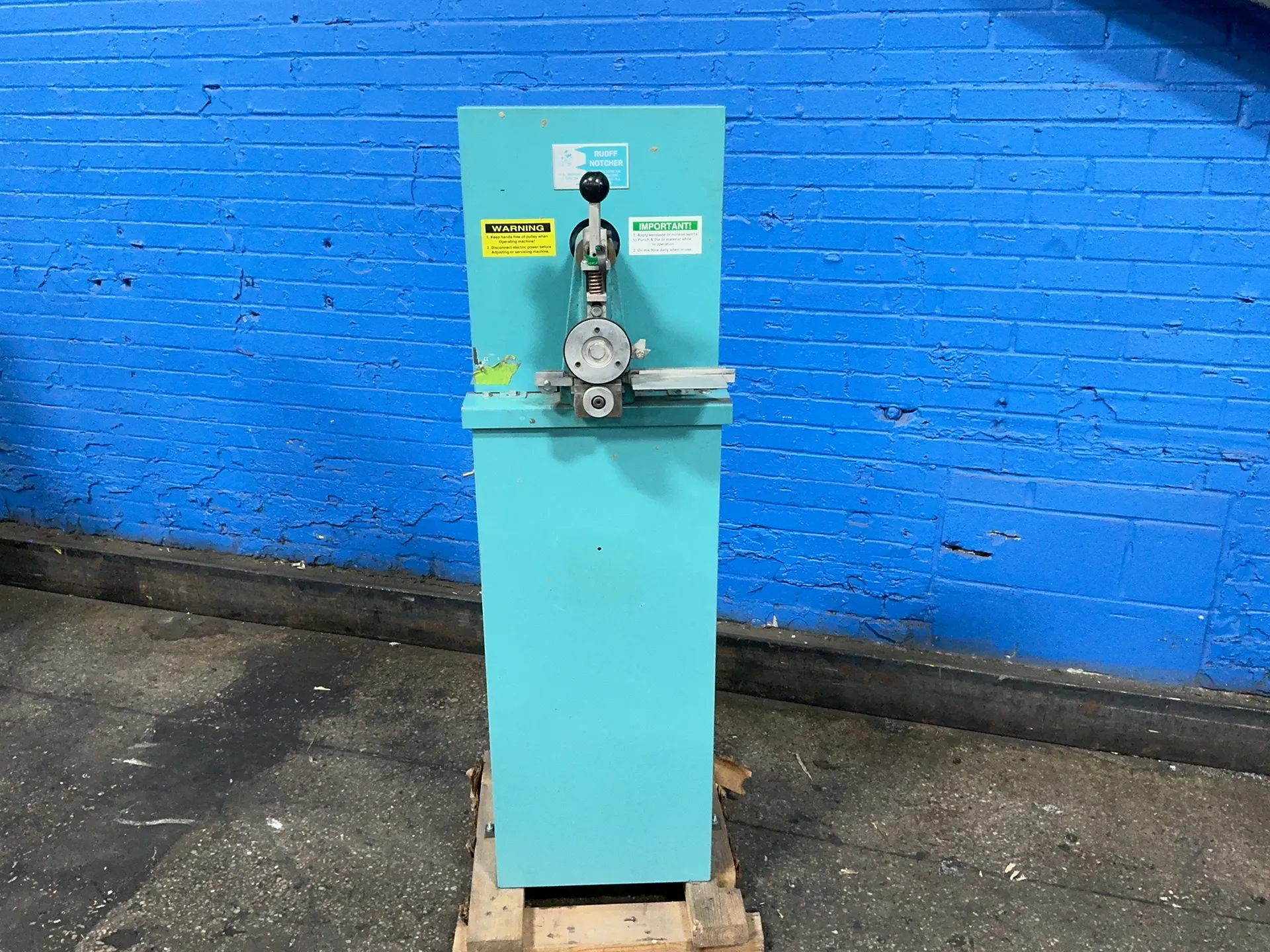 Ruoff & Sons, Notcher, 3/4 HP, 1725 RPM, 115/230 V.