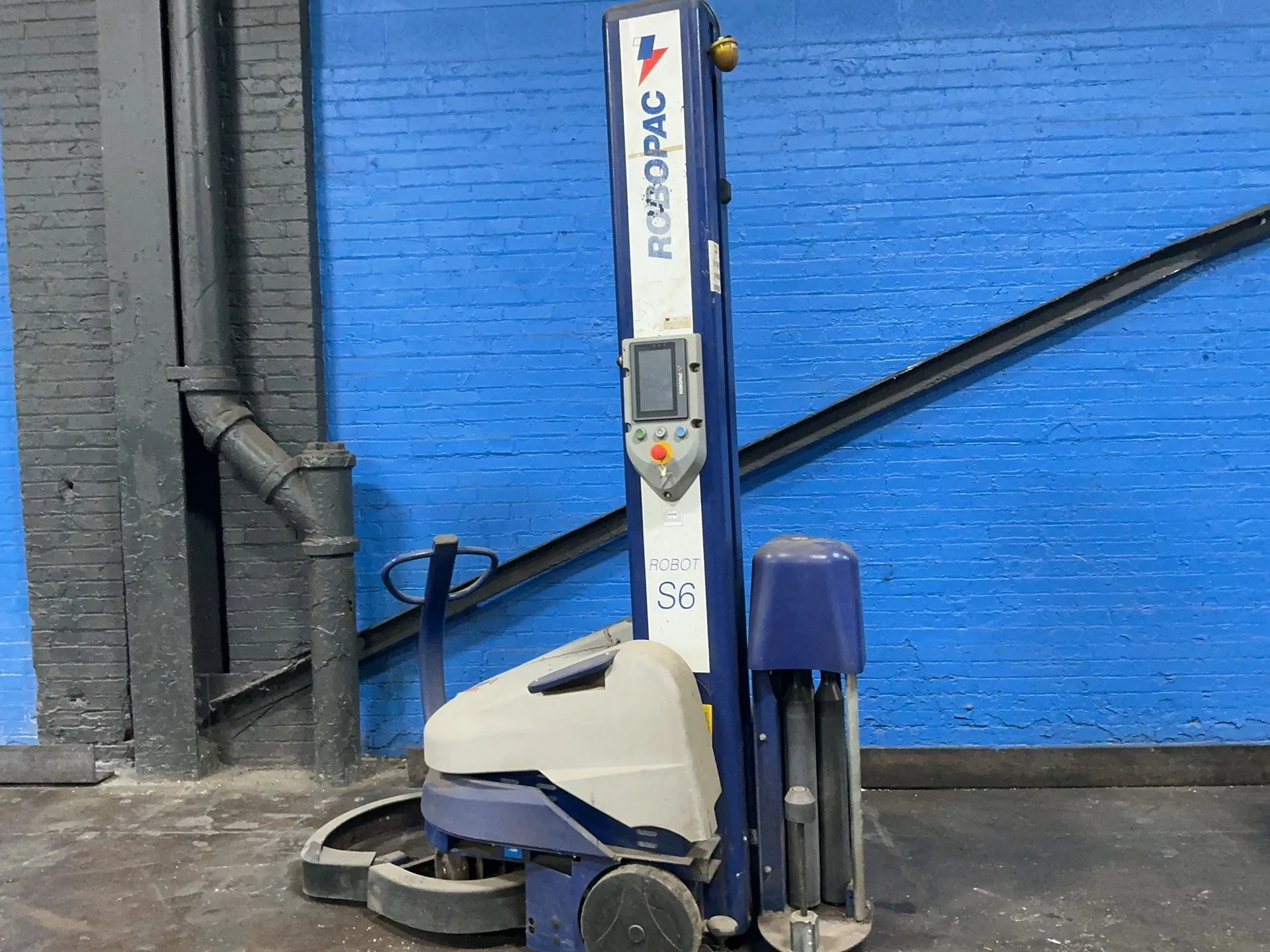 Robopac #ROBOT-S6-PVS, Portable Stretch Wrapper, digital display, 100-240 V., 2016