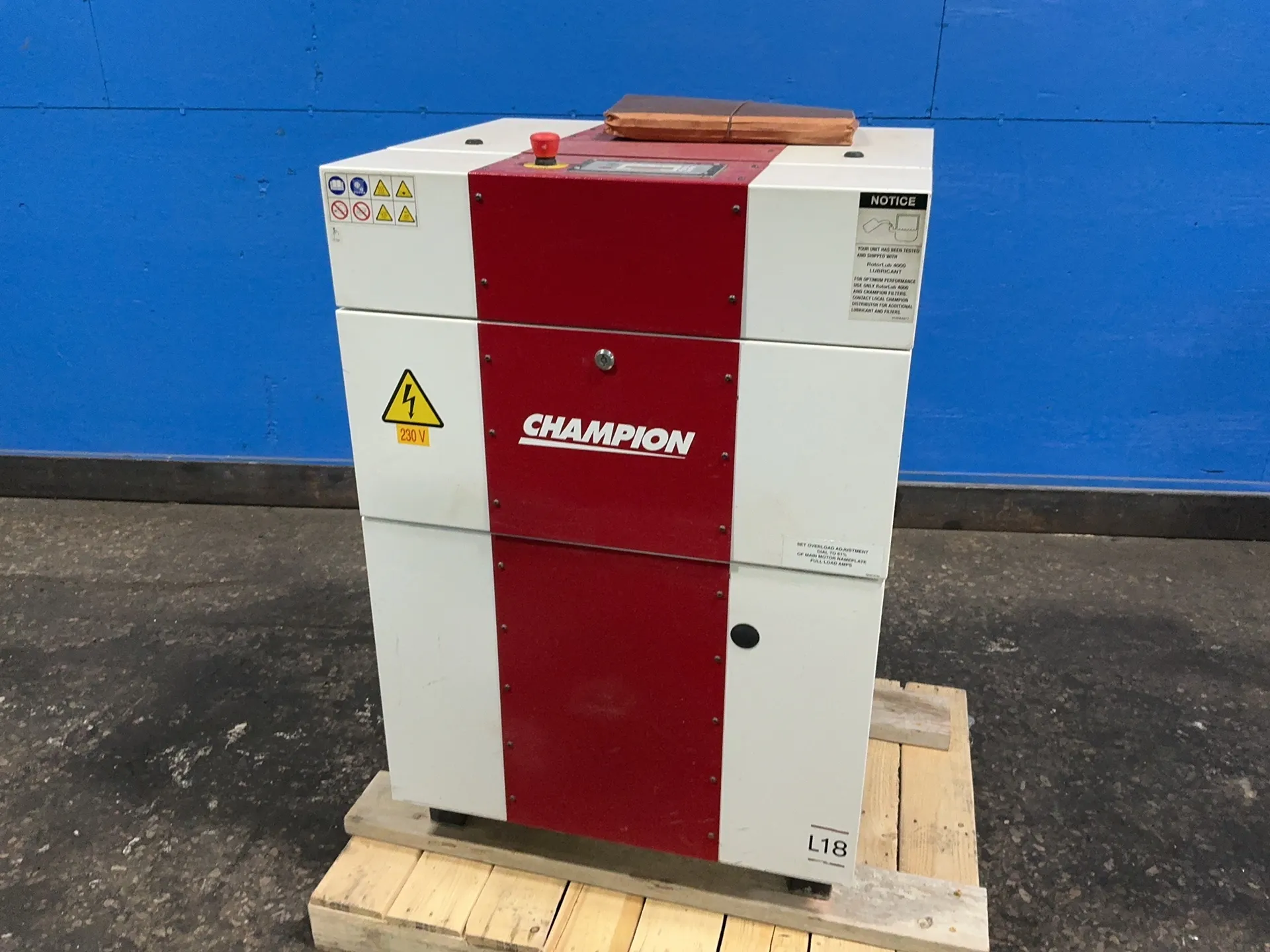145 psi, Gardner Denver #CL15-22B, Rotary Screw Air Compressor, 25 HP, 3534 RPM, 230 V., 2018 (2 available)