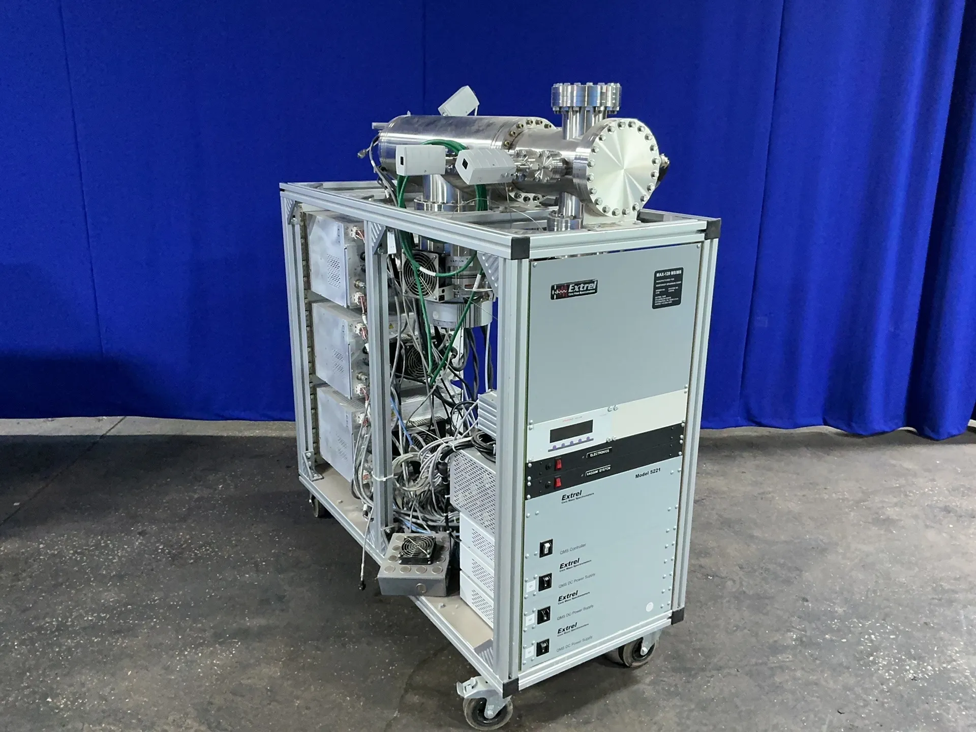 Extrel #MAX-120-MS/MS, Quadrupole Mass Spectrometer, Varian Turbo-V 301 & TV 1001 pumps w/ controllers