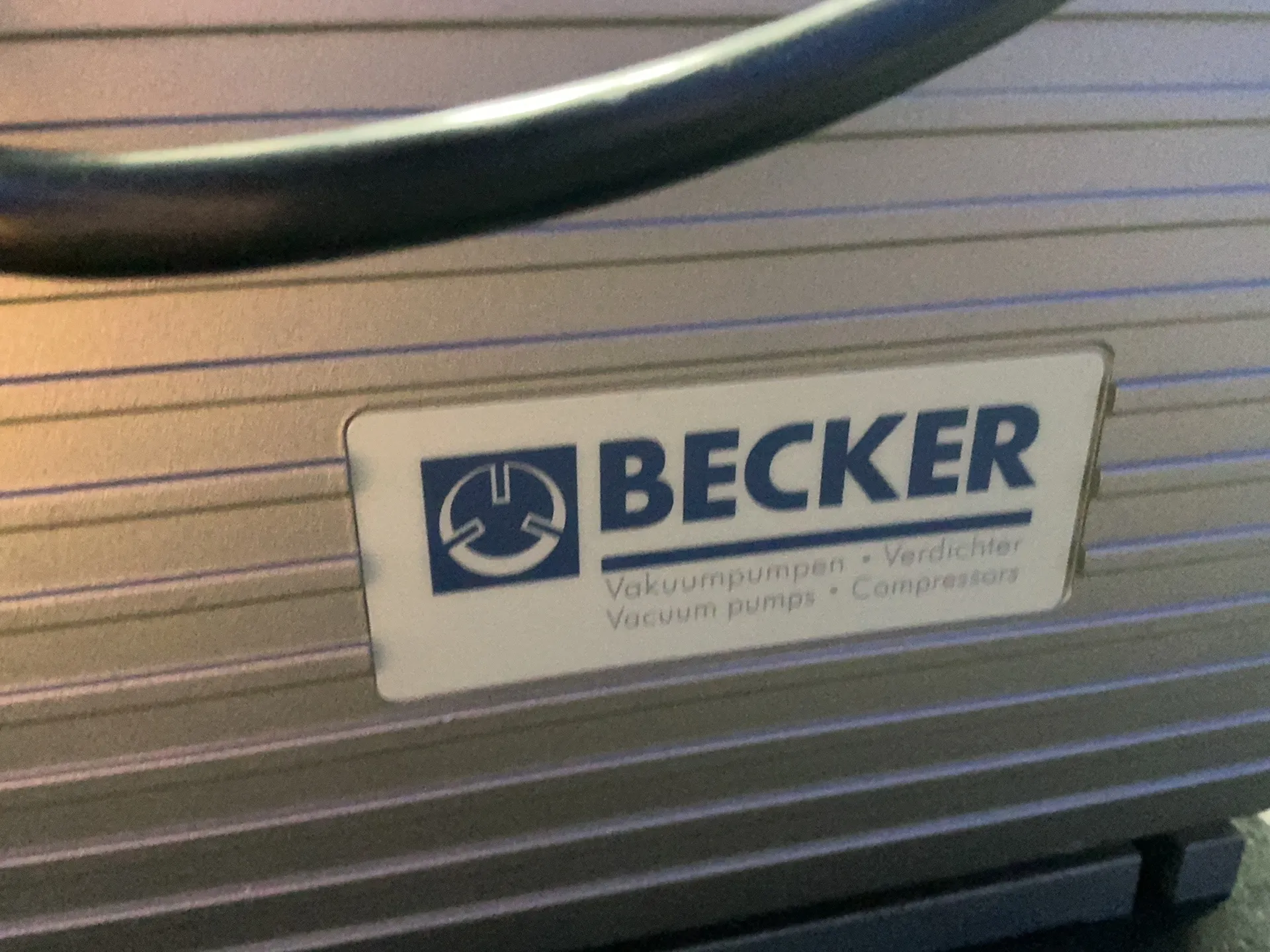 Becker #VT-4.16, Vacuum Pump, 850 mbar, 0.66 KW, 1630 RPM, 115 V., 2007